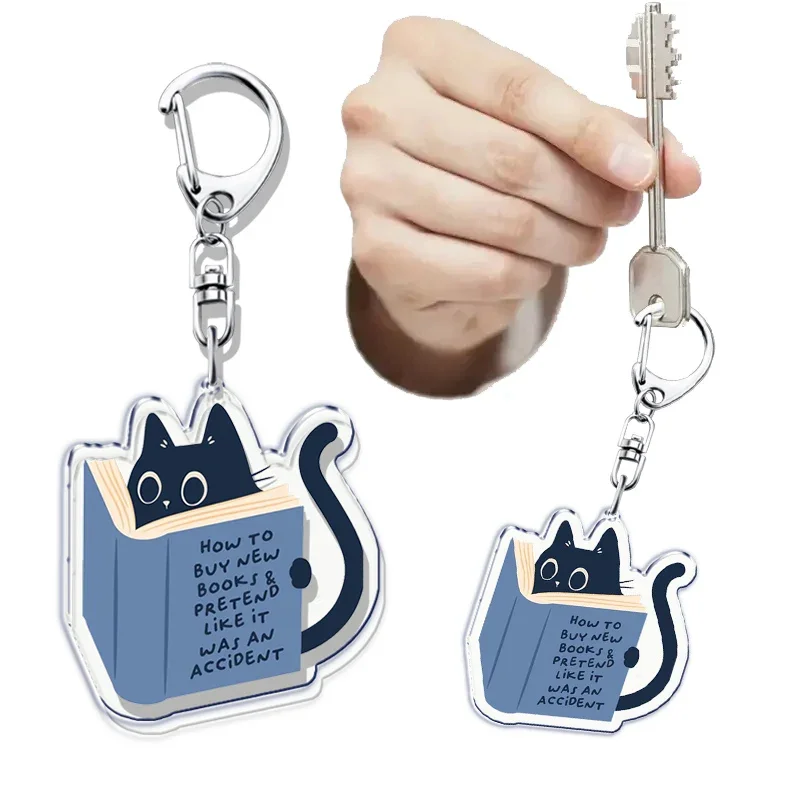 Funny Book Worms Cute Keychains Keyring For Accessories Woman Bag Library Club Book Lover Pendant Keyring Jewelry Fans Arcane