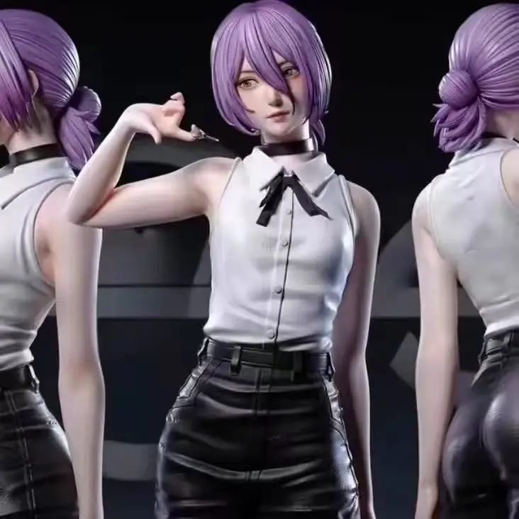 Patung PVC Gadis Seksi Seri Setan Reze Reese Chainsaw Man, Figur Anime, Model Hiasan Meja, Koleksi Mainan, Hadiah Halloween