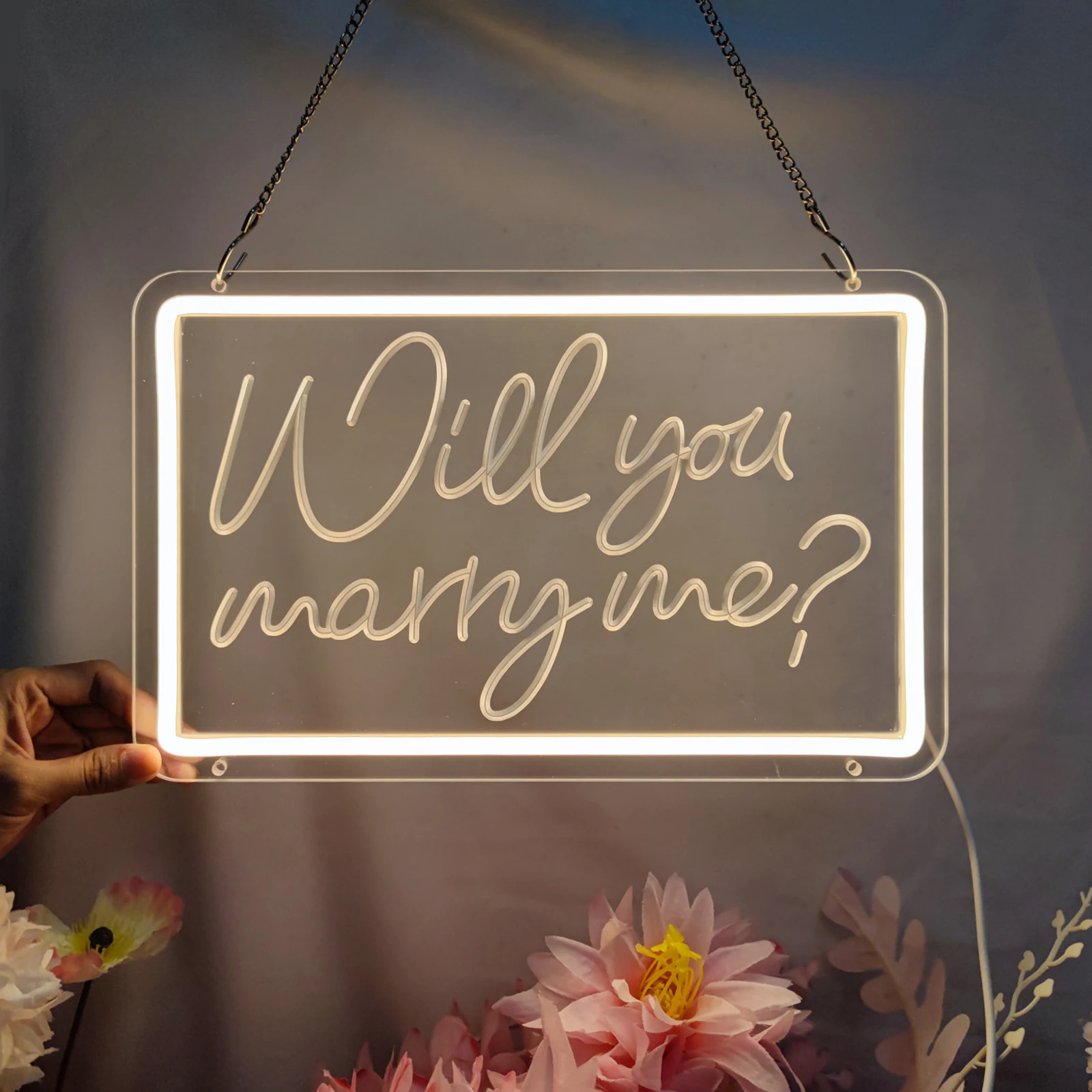 Will You Marry Me Neon Signs Decorations for Wall Decor,Marry Me Led Light Up Letters, Proposal,Wedding,Engagement,Bridal Shower