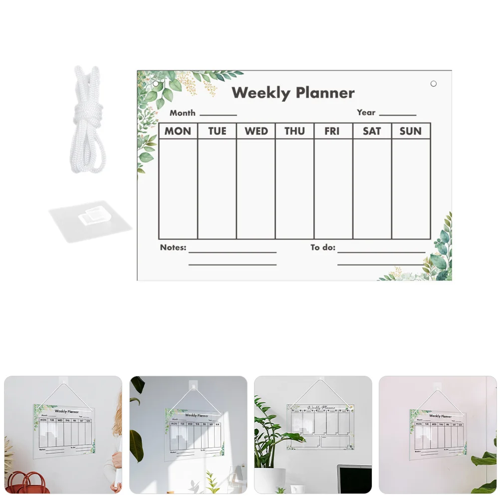 1 مجموعة لوحة مذكرة أكريليك حديثة مادة آمنة متعددة الاستخدامات ديكور مكتب المنزل لوحة مذكرة معلقة عملية لوحات مكتوبة بخط اليد واضحة #1