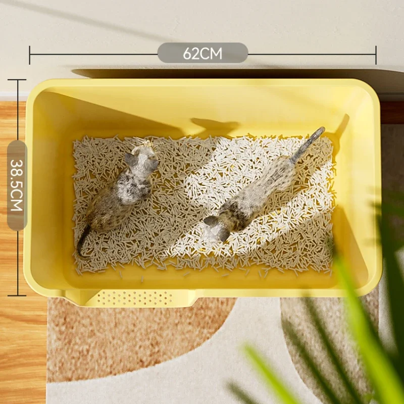 

Indoor Sandbox Cat Bedpans Top Entry Training Covered Playground Cat Bedpans Toilet Litter Arenero Gato Pet Products QF50CB