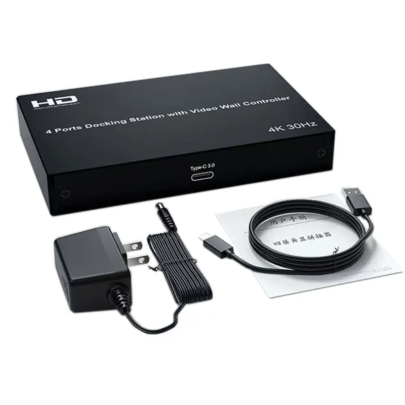 4-портовая док-станция с видеостеновым контроллером HDMI-совместимый удлинитель 4-экранный сварочный аппарат с гетерогенным дисплеем, 5 режимов