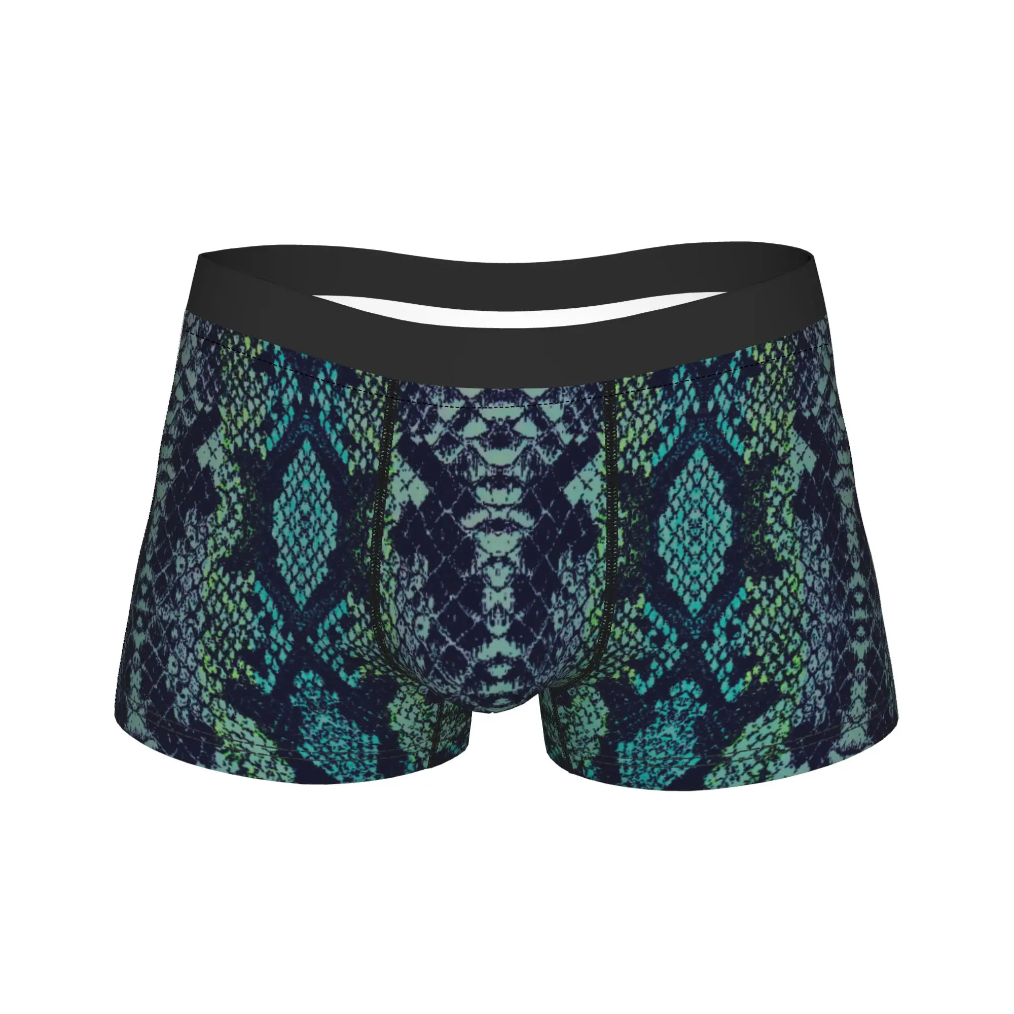 Pattern Snake Snake Print Underwear  Male Panties Design Novelty Trunk Quality Boxer Brief Plus Size 2XL