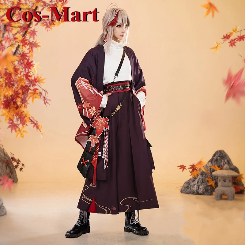 Cos-Mart Game Genshin Impact Kaedehara Kazuha Cosplay Costume Derivative Daily Fashion Uniform Activity Party Role Play Clothing