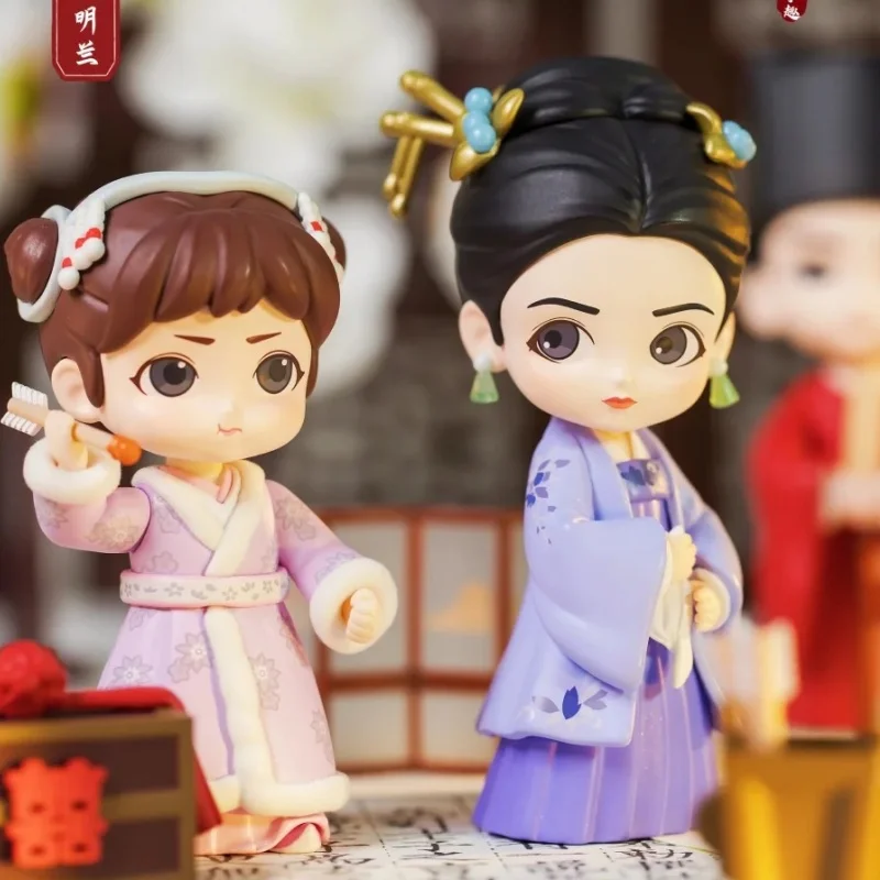 

История Мин Lan слепая коробка 1,0 2,0 украшение креативная свадебная модель куклы загадочный настольный орнамент подарок фигурки игрушки