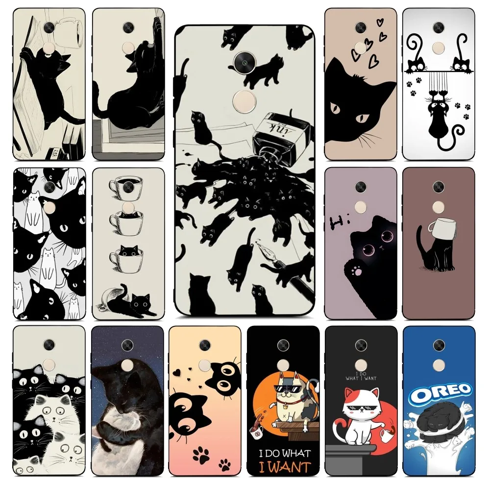 Naughty Cat Phone Case For Redmi Note 4 X 5 A 6 7 8 T 9 9S 10 11 11S 11Epro Poco M3 pro