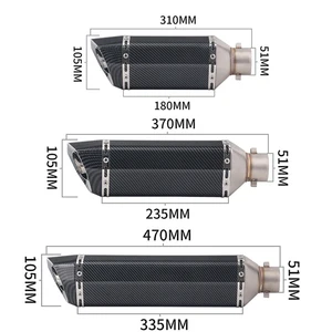 أنبوب عادم الدراجات النارية العالمي ، كاتم الصوت المعدل ، Db Killer ، الملحقات العالمية ، XJ6 ، MT07 ، 09 ، 03 أعلى 6 مبيعات دراجة نارية مصغرة XJ6 - No5