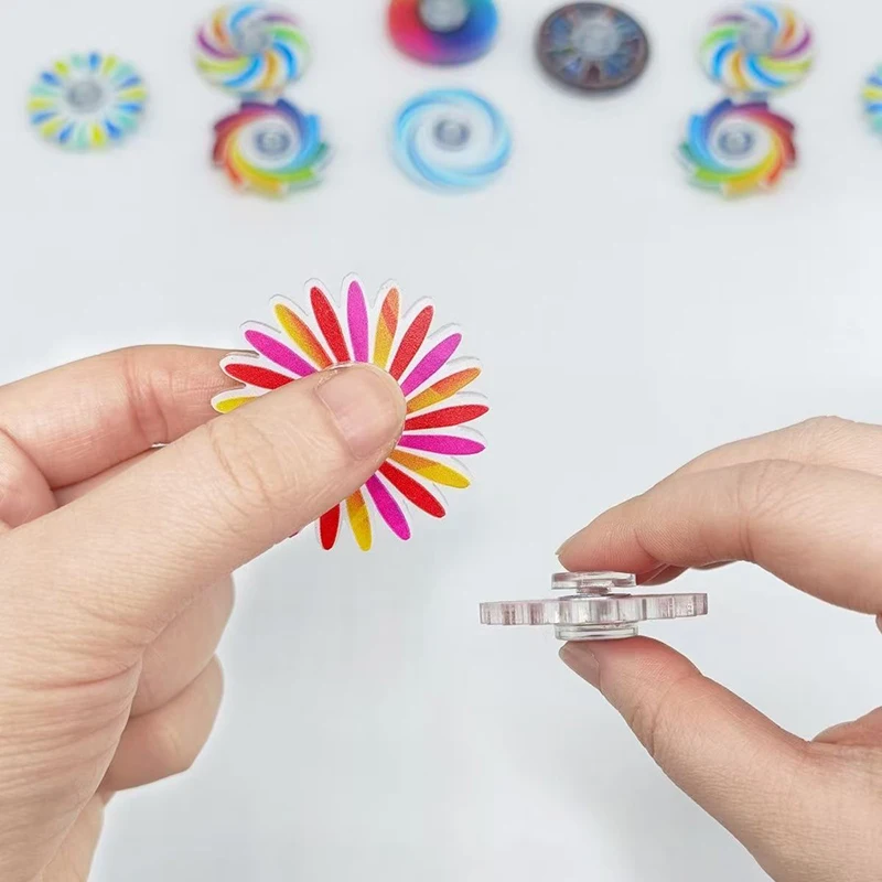 10PCS Fidget Spinners Bulk Ansia ADHD Giocattoli antistress Bomboniere Regali di compleanno per bambini Ragazzi Ragazze Premi in classe