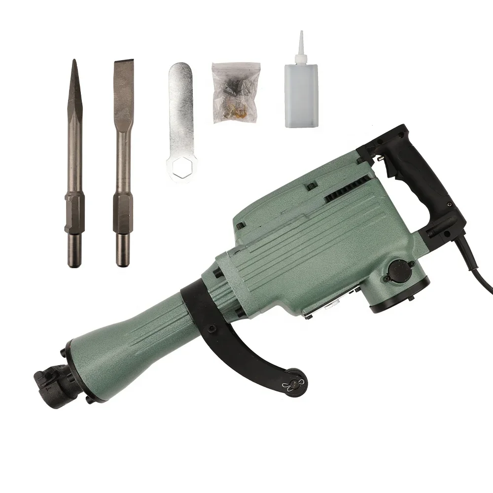 1500W 65A Electric Demolition Hammer 220V Electric Jack Hammer 50J Breaker Hammer PH65A