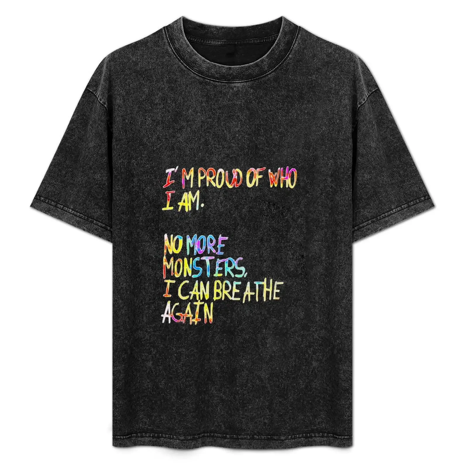 

Kesha - “Proud Of Who I Am” Lyric T-Shirt cotton t shirt pack t shirts for man graphic tees T-Shirt