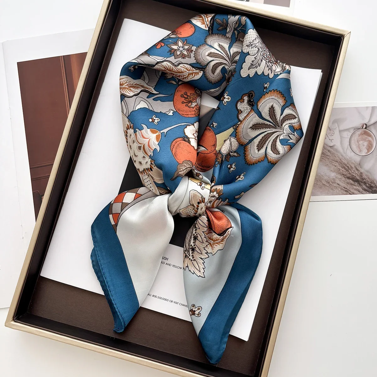 

New Square Scarf Women Retro Paisley Cashew Print Neckerchief Female Foulard Head Hijab Hairband Soft Neck Bag Ribbon