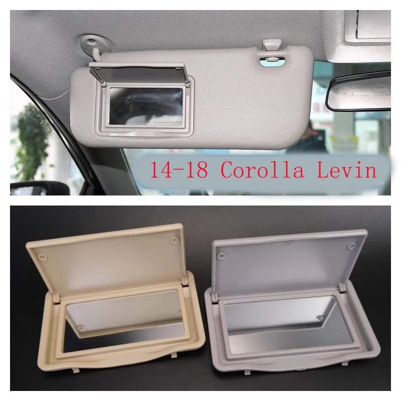

FOR Corolla Corolla Levin 2014-2018 Sun visor with makeup mirror, sunshade panel replaced with flip frame