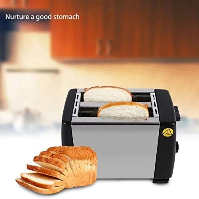 Toaster 2 Stainles Steel Bread Extra Wide Slot Toasters,Electrical Bread Machine for Waffles,One-click Cancel Setting Toaster