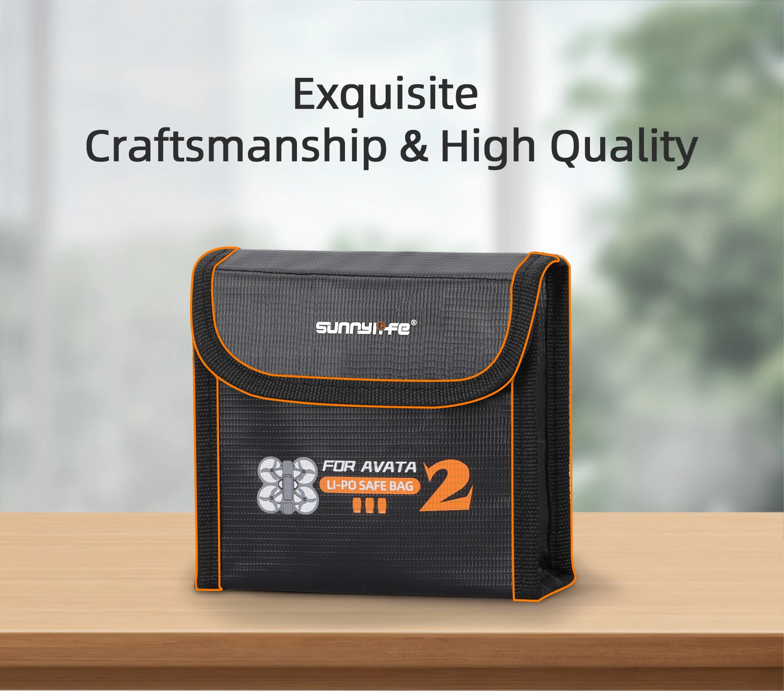 Sunnylife-bolsa a prueba de explosiones para batería, estuche de transporte de radiación resistente al calor para DJI Avata 2, accesorios para Drones