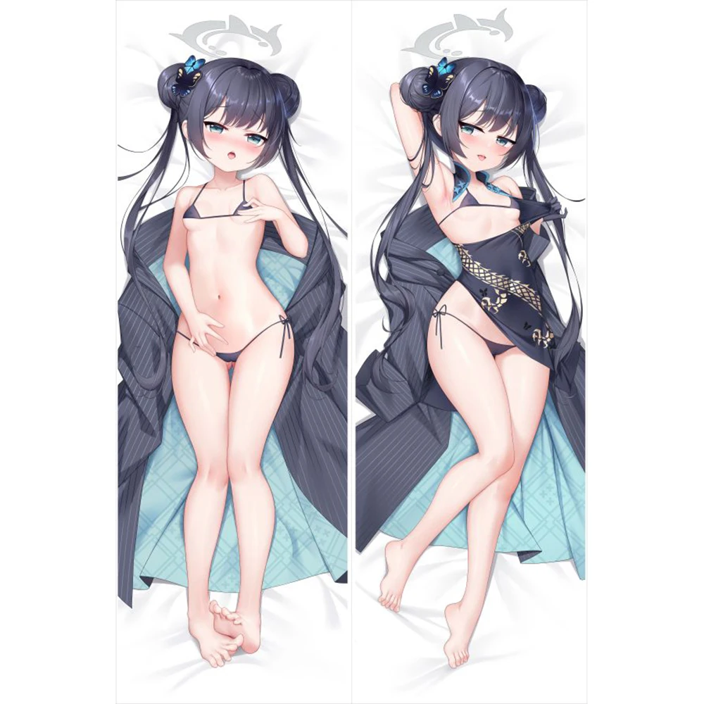 

Двусторонняя наволочка для подушки Dakimakura с принтом из аниме Kisaki в натуральную величину наволочка для взрослых с голубым архивом