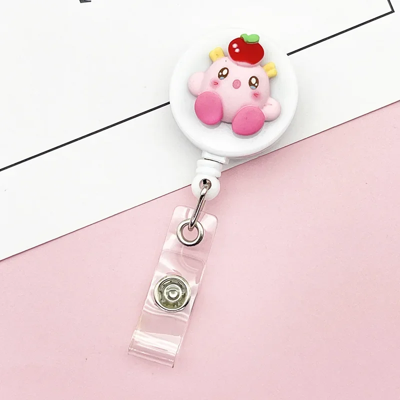 Student Nurse Chest Badge Reel ID Lanyard Name Tag Cute Cartoon Retractable Clip Easy Pull Buckle Access Keychain DIY Pendant