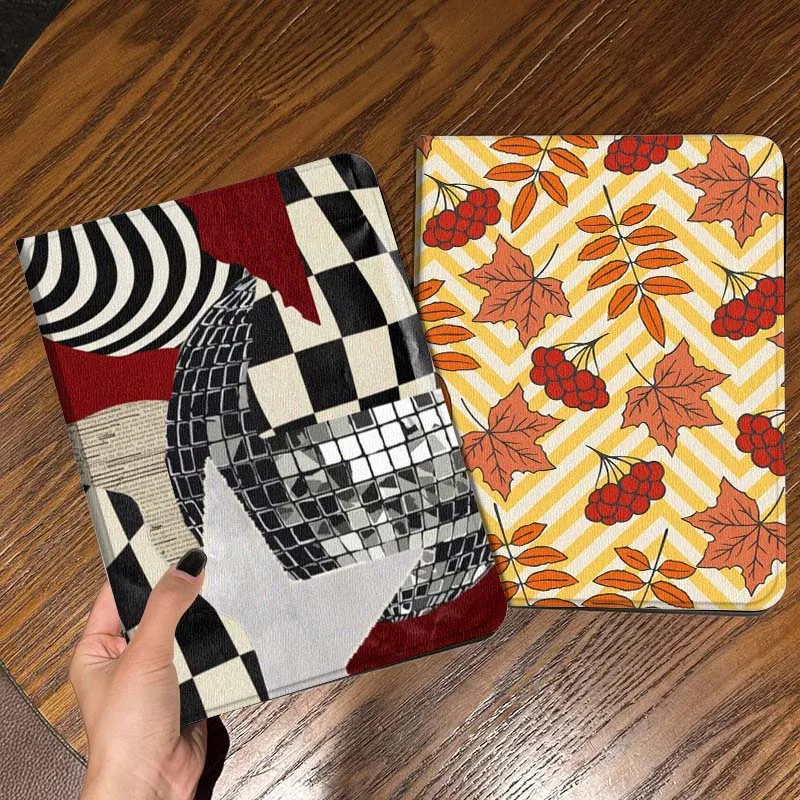 

Black White Checker Disco Tablet Case For Apple iPad Air Pro mini 1 2 3 4 5 6 7 8 9 11 M2 M3 M5 M4 5th 6th 7th 10th 11th Gift