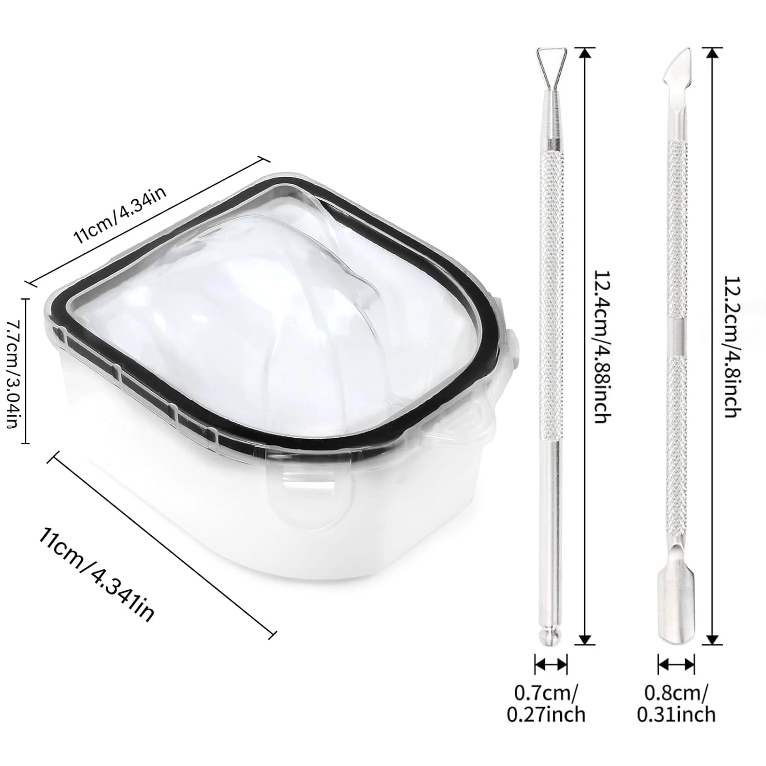 サロン品質の結果を実現するデラックス完全なネイルケアキット。 健康で美しい爪のためのキューティクルトリートメント