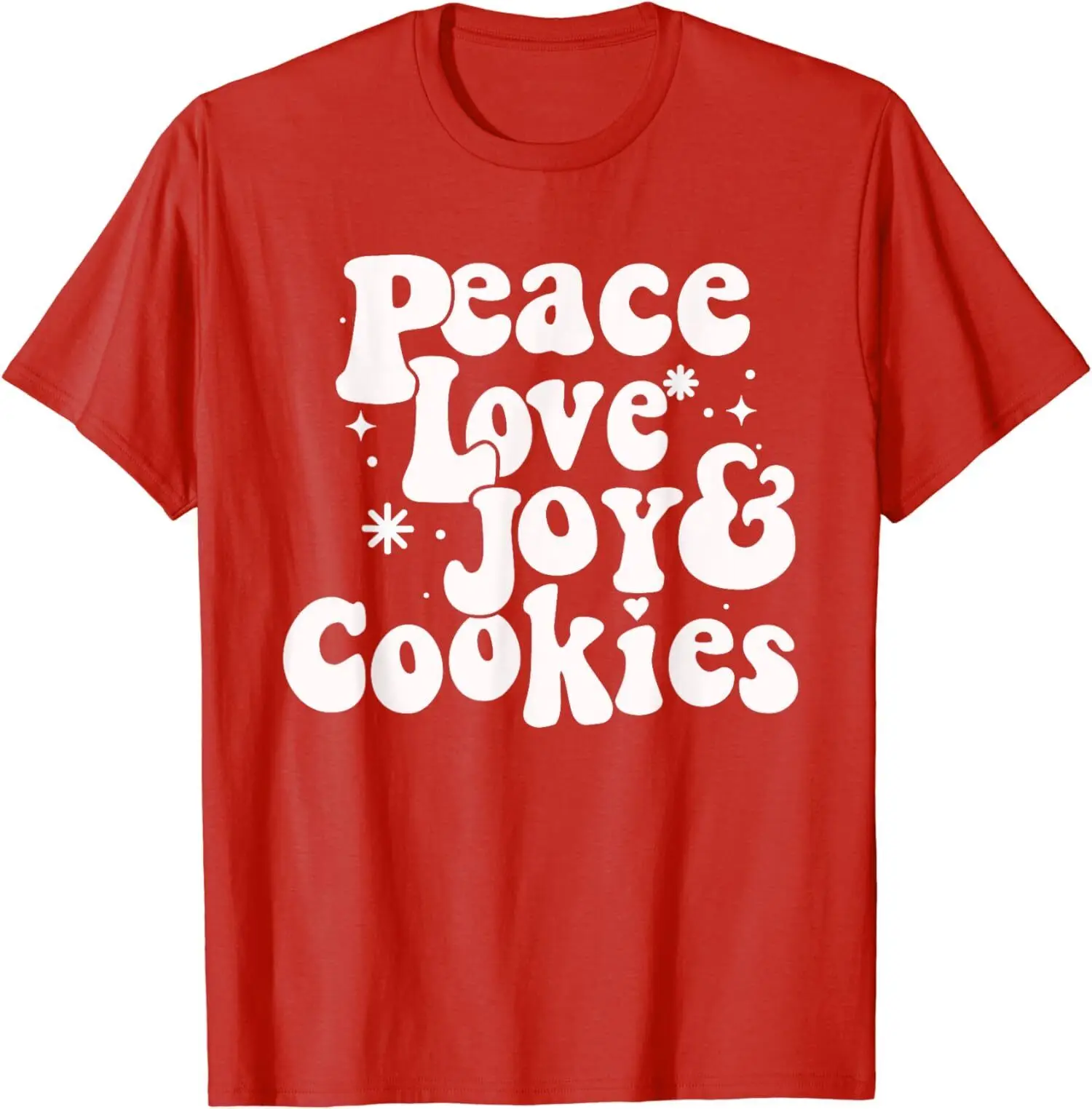 Парная семейная футболка унисекс с изображением печенья, любви, радости и печенья