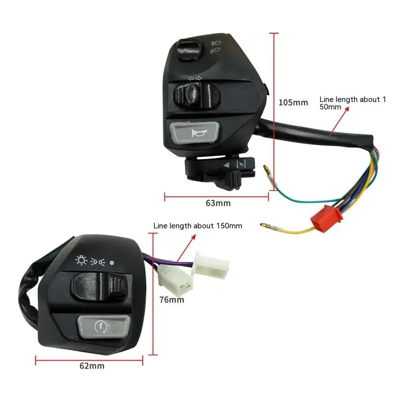 Motorcycle Parts Handlebar Switch Assembly Handlebar Switch Combination Switch Fits For Yamaha MIO LC135