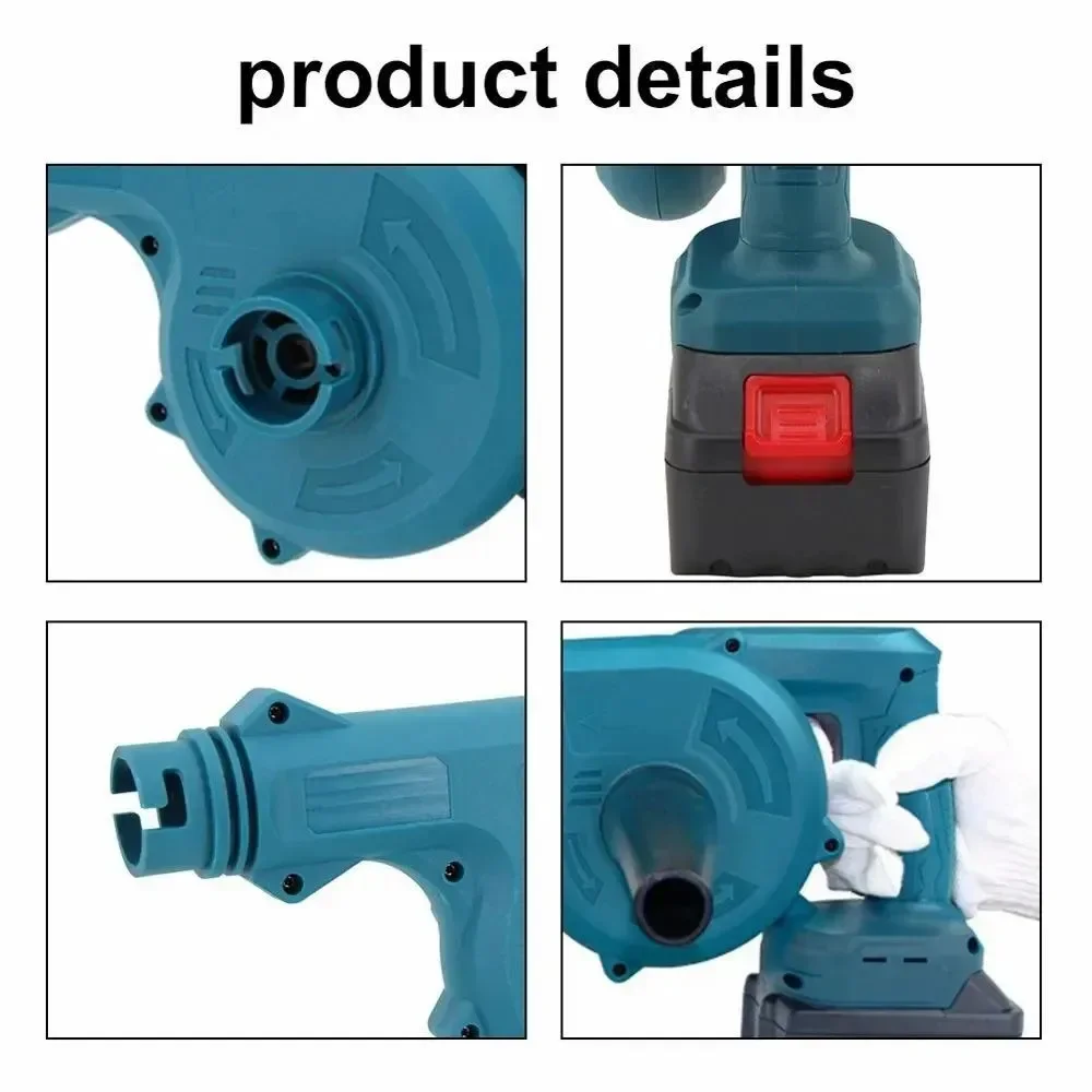 Cordless Electric Blower and Suction Blade, Computer Vacuum Cleaner Tool, Tool Suitable for Makita 18 V Battery