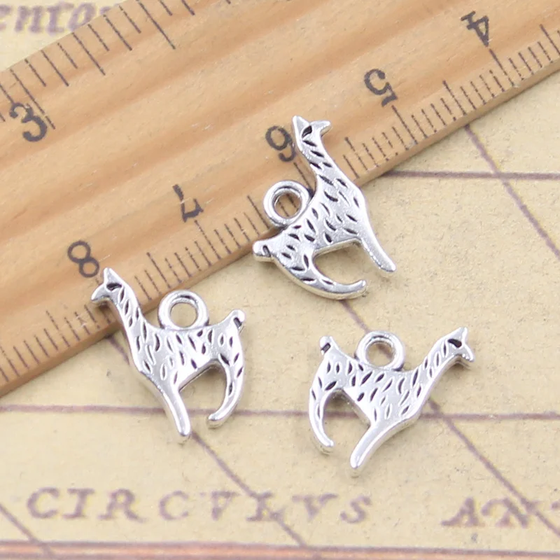 20pcs Charms Alpaca Grass Mud Horse 16x12mm Tibetan Silver Color Pendants DIY Antique Finding Making Handmade Jewelry