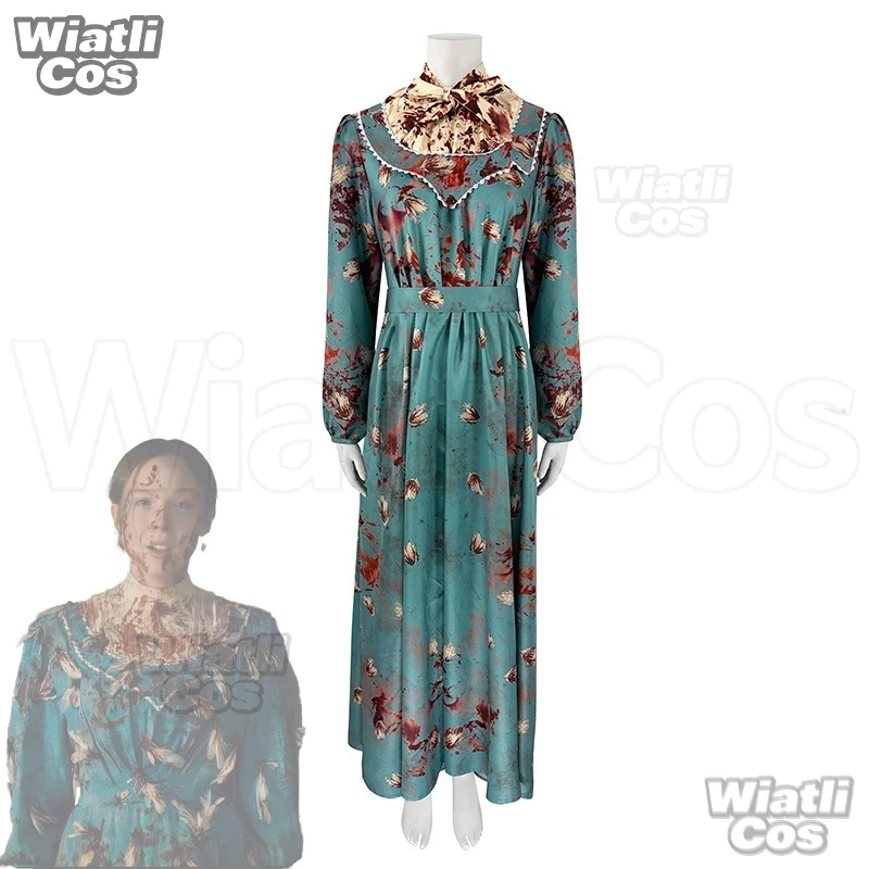 Monster: The Story Of Liiiizzie Borden Cosplay Dress Bloody Horror Costume For Women Christmas Halloween Roleplay Clothes