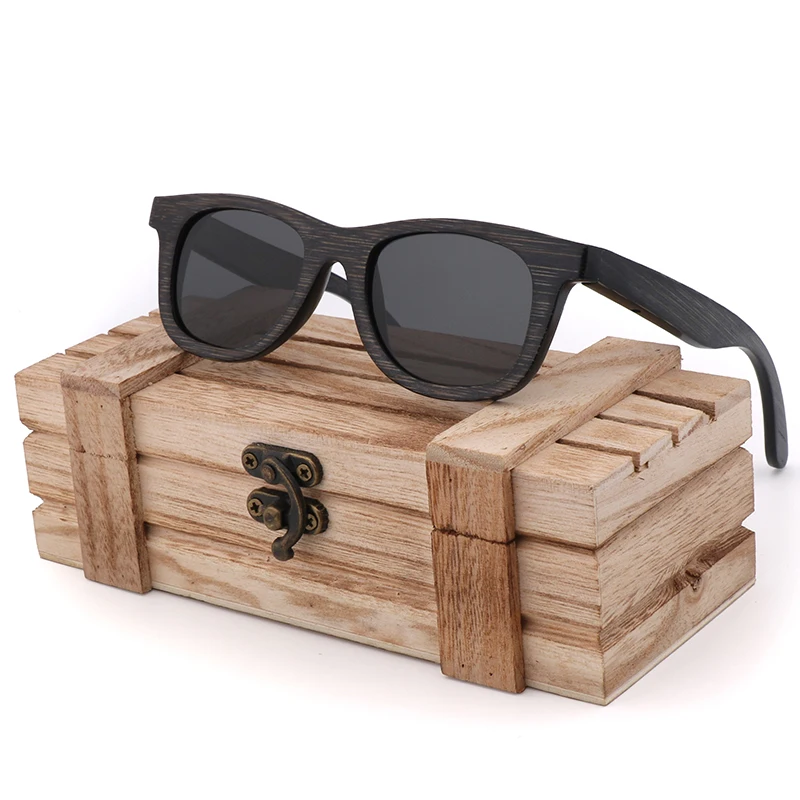 

New Retro Trend Polarized Children's Sunglasses Bamboo Wood Sunglasses Anti-ultraviolet Glasses TAC Lenses UV400 Sunglasses