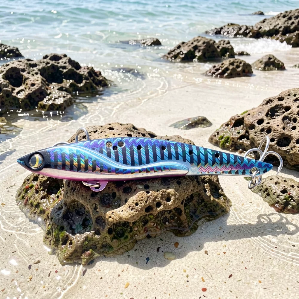 

35g Large Weight VIB Metal Lure Super Long Cast High Vibration Bait for Seabass Black Porgy