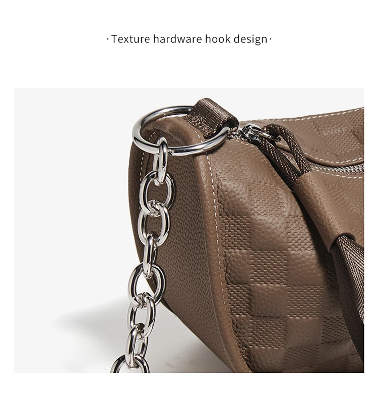 FOXER Damen Leder Sling Umhängetasche Mädchen Kleine Umhängetasche Handtasche – Detail 5