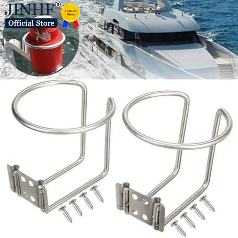 2PCS Cup Steel Car Boat Ring Cup Drink Holder Bottle Stand For Marine Yacht Truck RV Camper Cup Holder Cup Holder For Truck RV