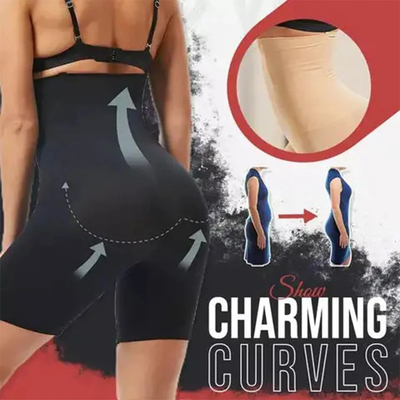 Plus Size XS-5XL Sexy High Waist Trainer Shapewear Corset Women Body Shaper Pants Slimming Tummy Control Shorts Belly Trimmer