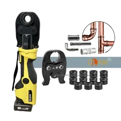 Cordless Mini Press Tool Combo Kit, Electric Hydraulic Crimping Pliers, ProPress Jaw, Pressing Copper Pex Pipes