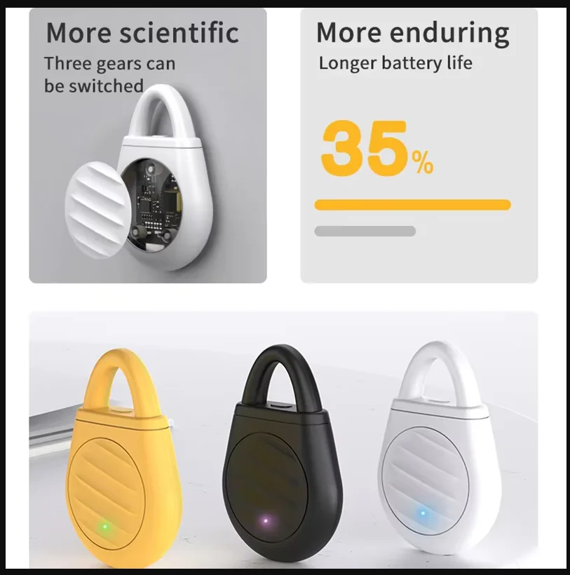 ‌Xiaomi Ultrasonic Electronic Mosquito Repellent Lamp Outdoor Camping Portable Intelligent Automatic Mosquito Repellen Pendant