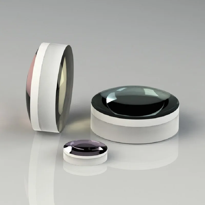 Double Glued Lens, Achromatic Lens, Diameter 12.7Mm, Focal Length 50Mm, Visible Light Antireflection