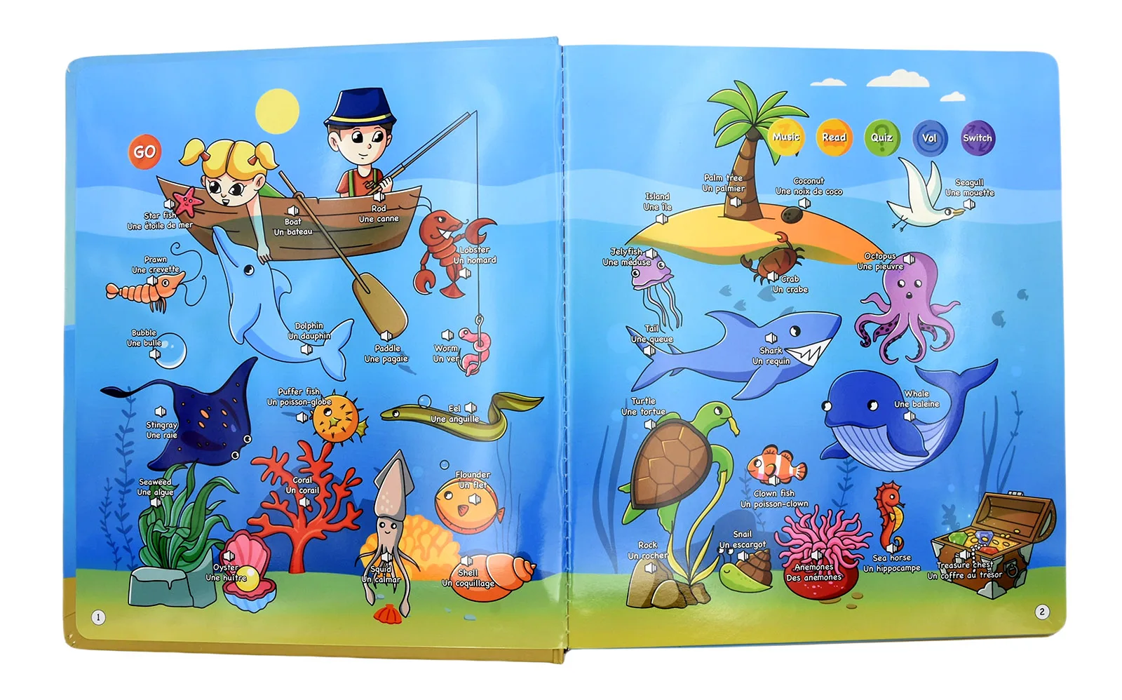 Educational Toy Sound French English Bilingual Learning Machine Touch Electronic Books France Kids E Book Talking Book Toy Gift