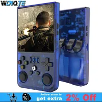 WDYQJE R36MAX Game Console Retro Handheld Linux 4 Inch IPS Screen Portable Pocket Video Player Devices 64GB 128GB Children Gift