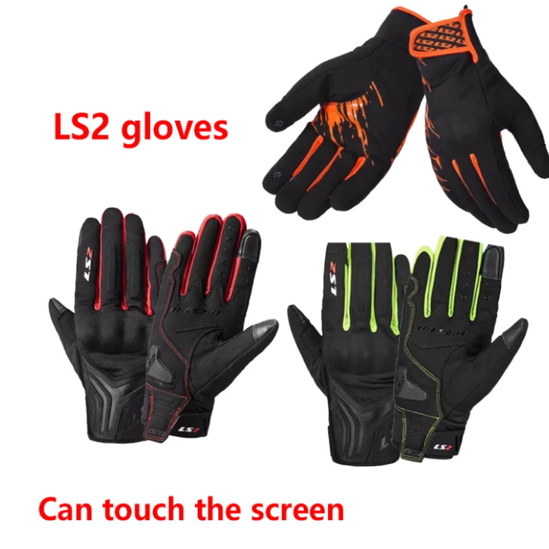 

LS2 Motorcycle Gloves Men's Warm Autumn Winter Outdoor Riding Glove Touchable Screen Motorcycle Rider Equipment motocross gloves