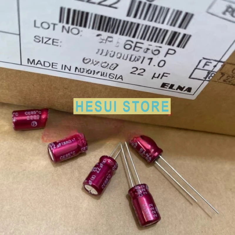 4.7UF 50VELNA Purple Red Robe 50V4.7UF 5X11 RBD BP Stepless Audio Capacitor