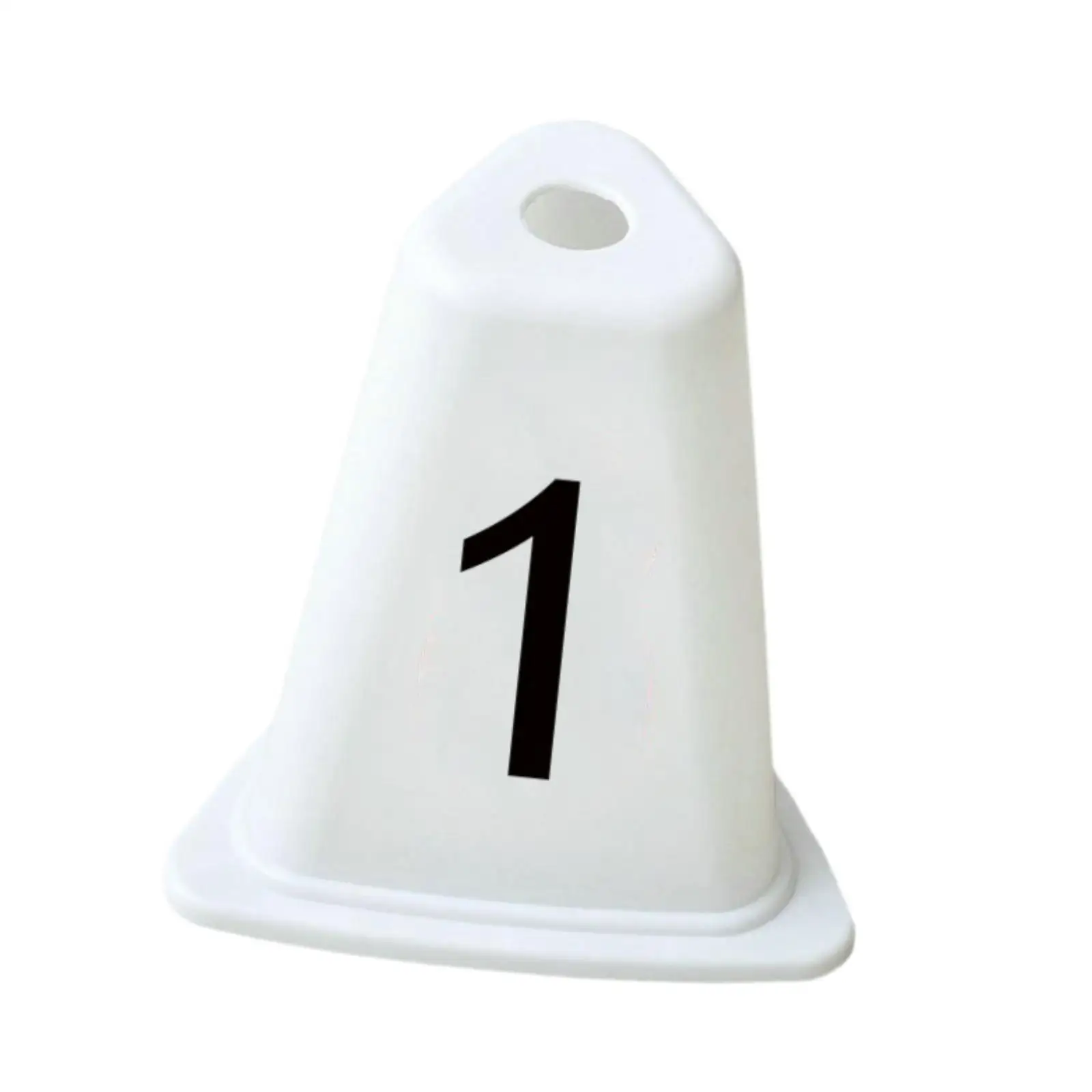 Athletic Track Lane Number Cone Sturdy ABS Training Marker for Running and Relay Competition