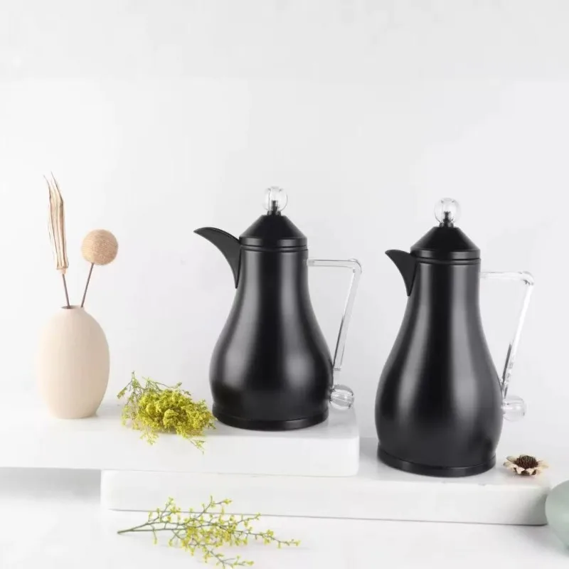 Middle East Metal Shell Penguin Style Insulated Coffee Pot Thermal Water Bottle Heat Retention Beverage Container Set