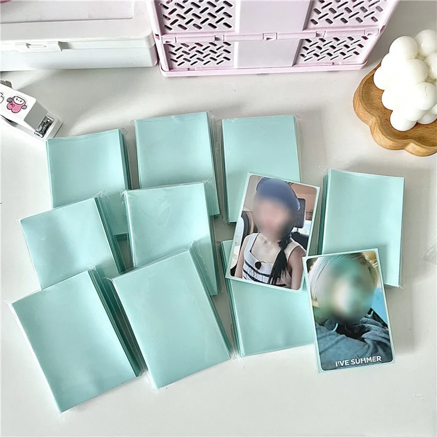 Sharkbang 50 Stück/Lot Holo-Kartenhüllen, 61 x 91 mm, 20C Macaron-Farbe, Kpop-Halter für Postkarten, Filme, Spielkarten, Fotokartenschutz – Detail 25