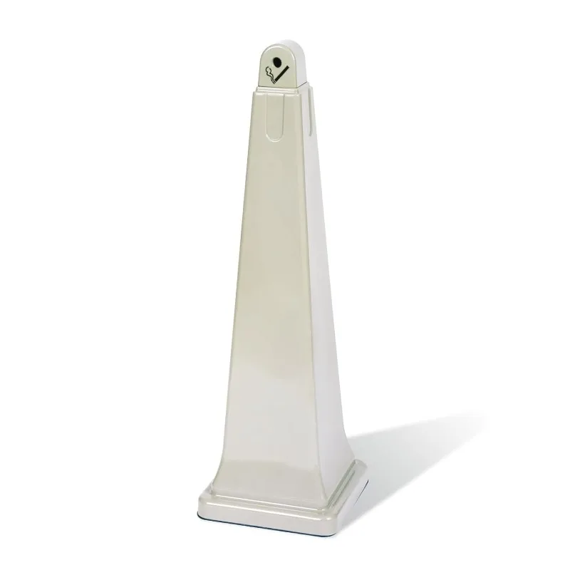 

Grounds-Keeper Cigarette Waste Collector, Pyramid, Plastic/Steel, Beige (257088BG)