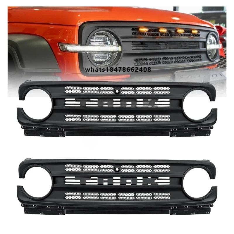 

Central Network Spare Parts Upgrade Grill Car Grills Set With Logo for GWM Tank 300 Body Kit SUV