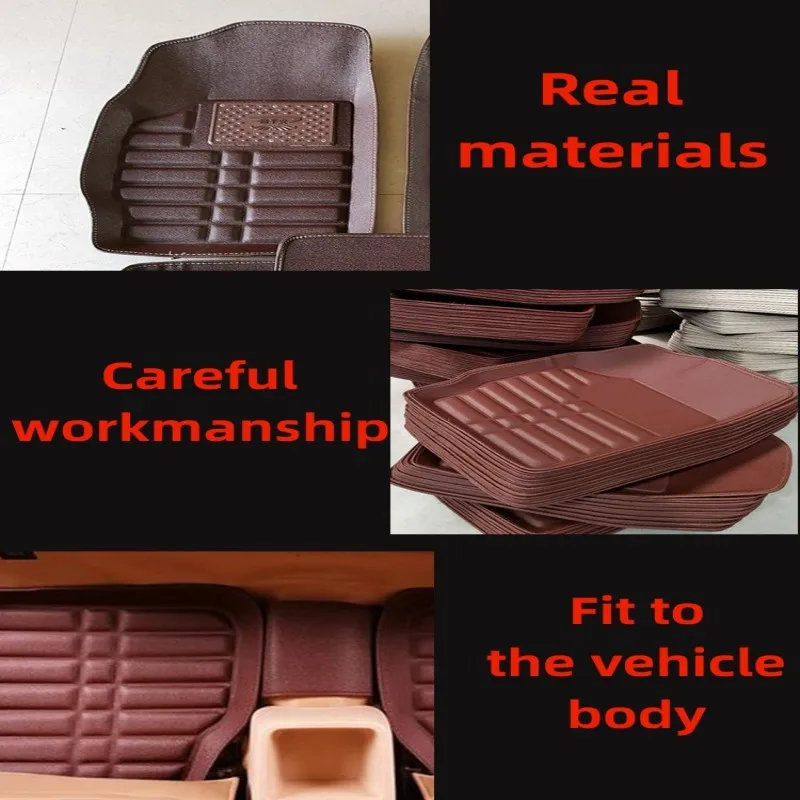 NEW Luxury Leather For Ford Focus Mk2 Mk2.5 2005~2023 Car Floor Mats  Footpads Anti-Slip Carpet Foot Pads car Accessories