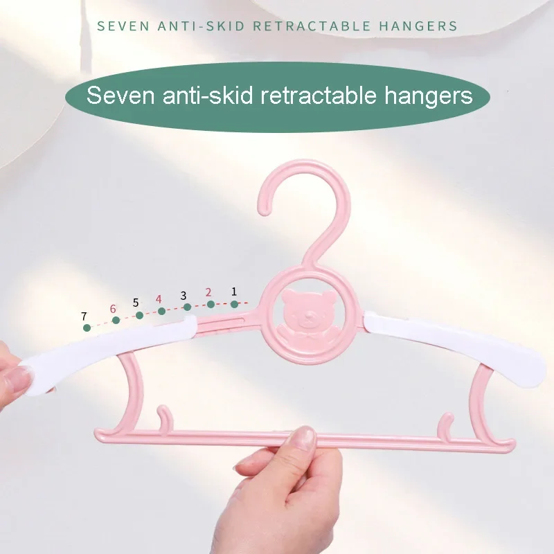 5/10/20pcs Baby Clothes Hanger Flexible Racks Plastic Clothing Display Kids Hangers Unmarked Children Coats Hanger Organizer