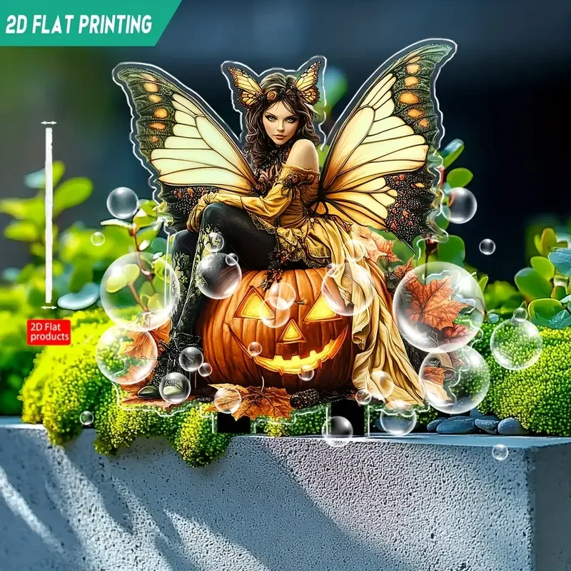 1PCS Pumpkin Elf Garden Decoration Pile is Suitable for Outdoor Lawn Decoration Halloween Decoration and Autumn Decoration
