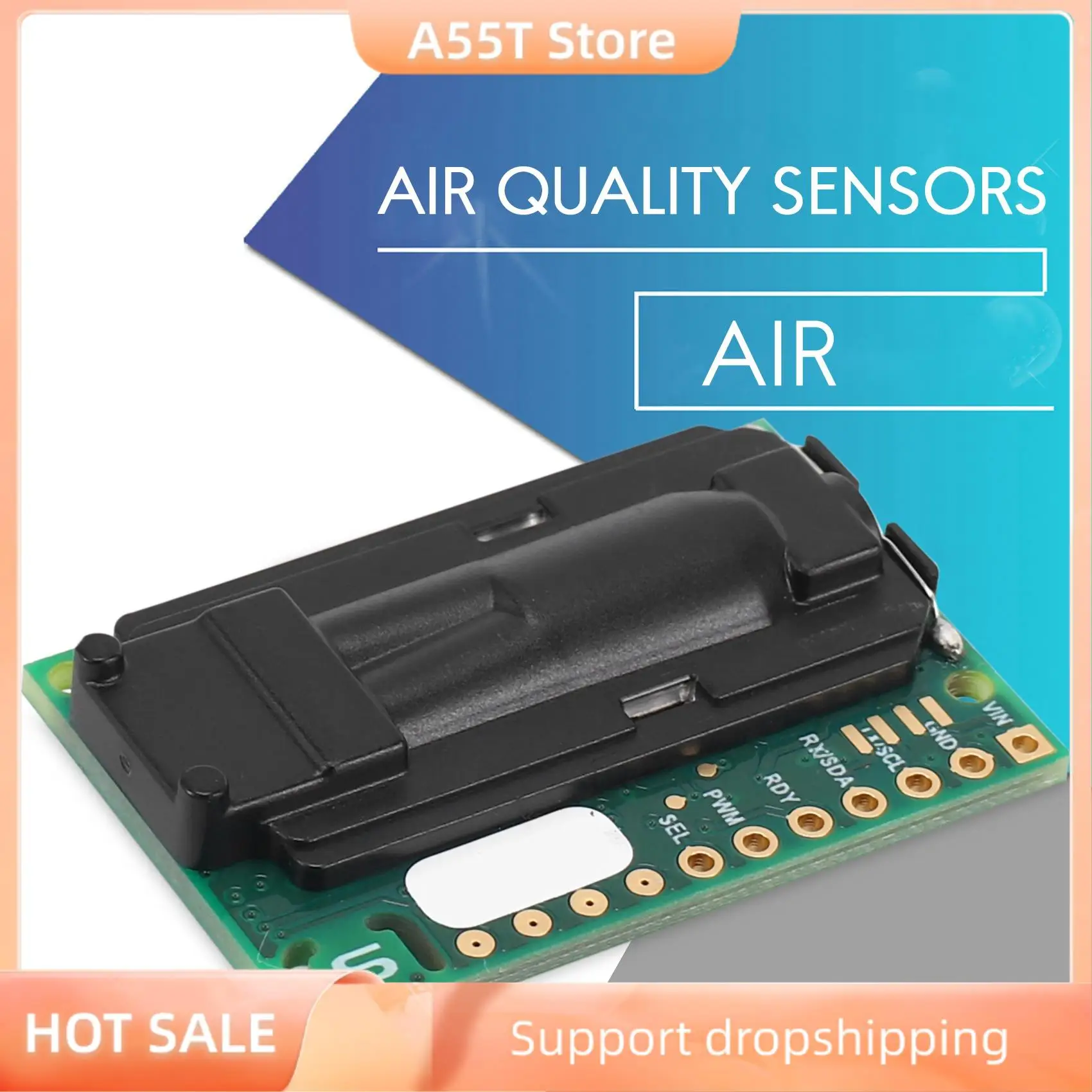 

A55T SCD30 Air Quality Sensors Module For CO2 And RH/T Measurements I2C Modbus PWM