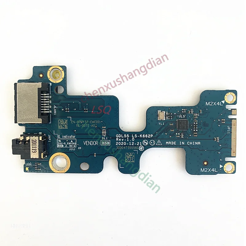 FOR Dell G15 5510 5511 built-in IO small board, audio board LS-K662P