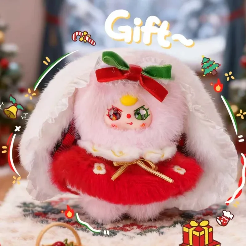 

Baby Three Зимняя виниловая плюшевая слепая коробка, сумка, подвеска, модная игрушка, настольное украшение, забавная милая кукла-кролик, загадочная коробка, подарок-сюрприз